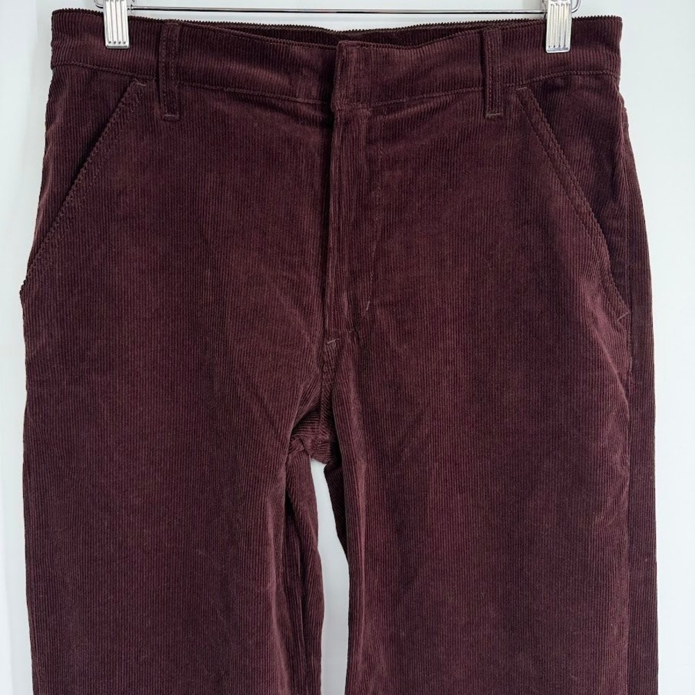 Citizens of Humanity Lina Corduroy Wide Leg Trouser Womens 27 Mahogany Baggy - Picture 4 of 9